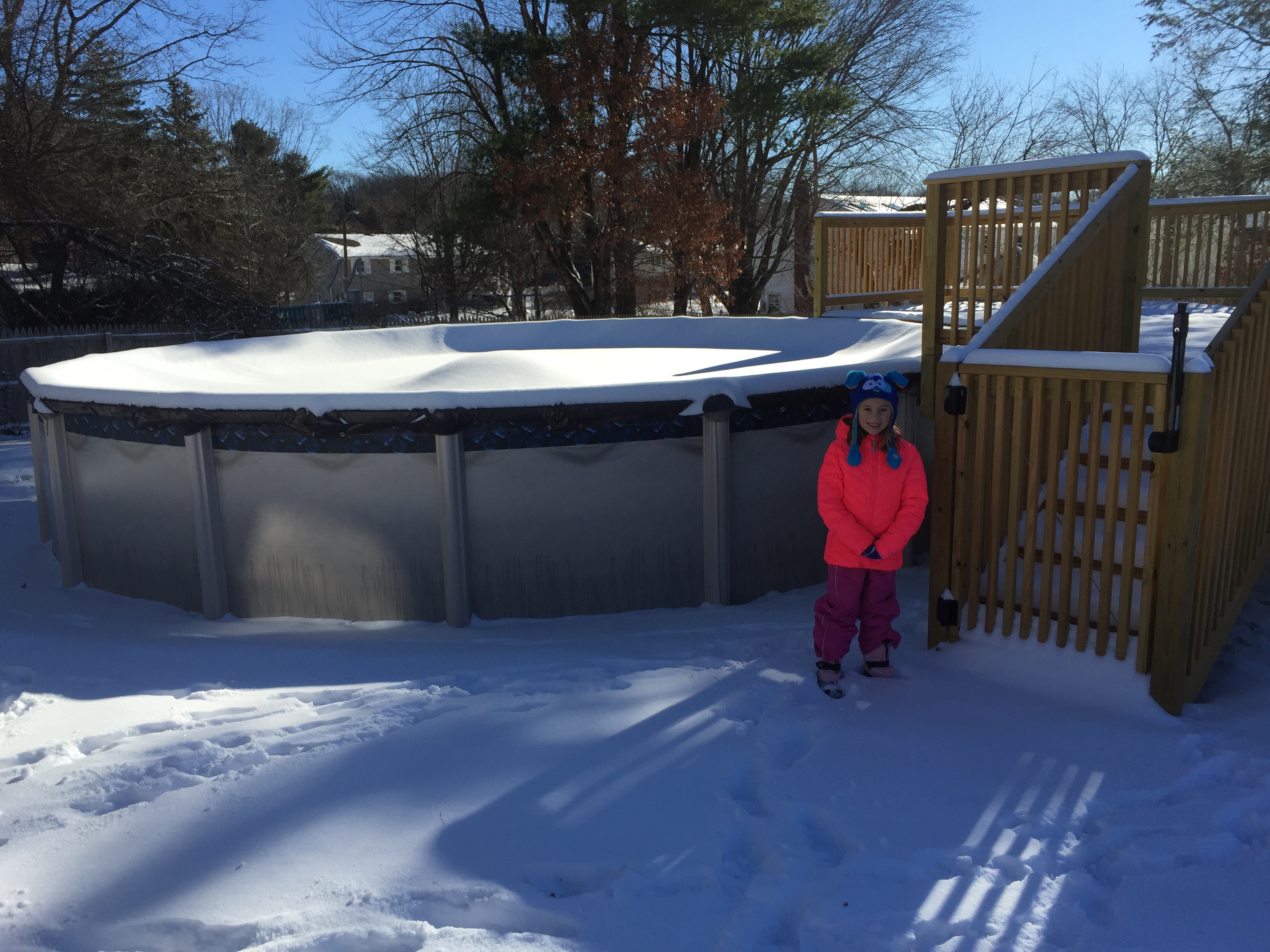 My youngest after winter storm Anna.